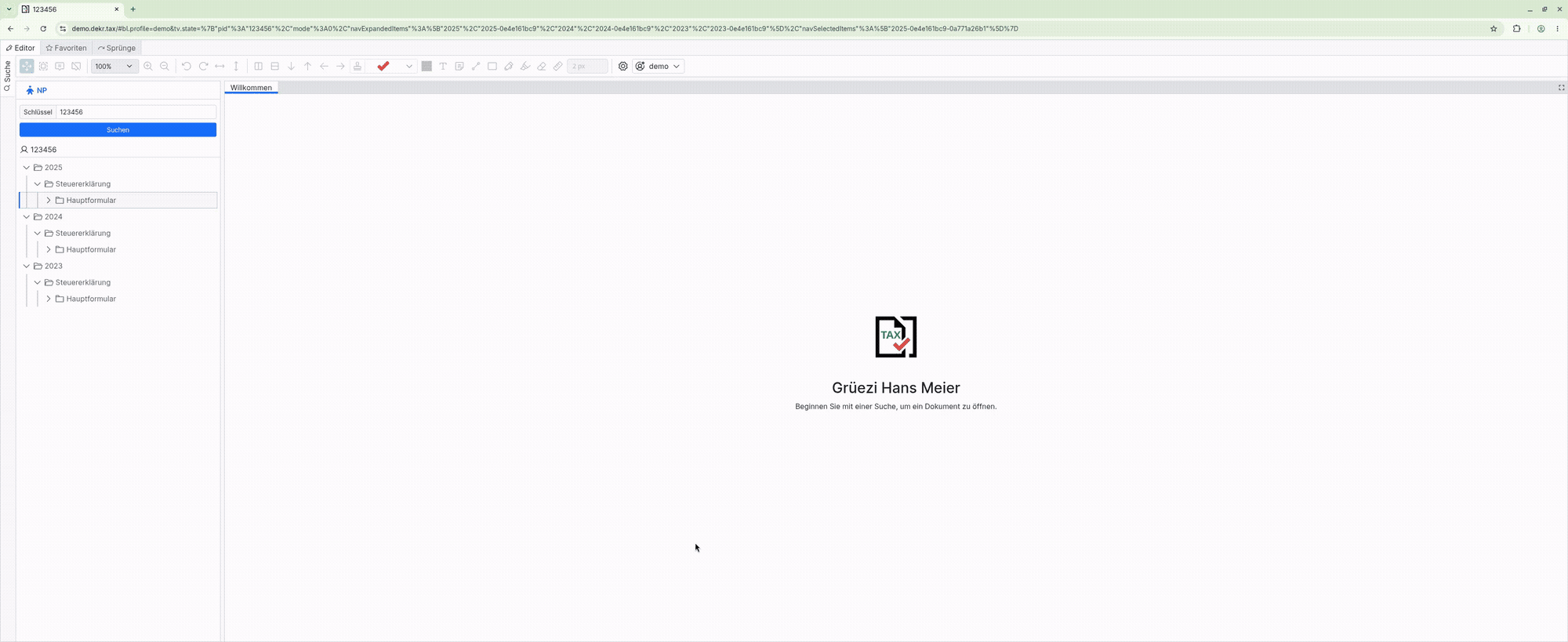 Mehrere Perioden gleichzeitig öffnen.